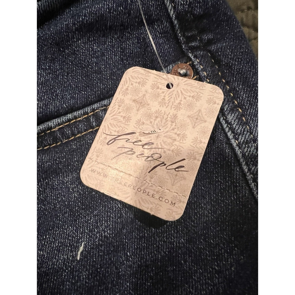 We‎ The Free People Women's Blue Jeans Size 25 Frayed Ankles NWT Msrp $ 78.00 - Picture 10 of 11